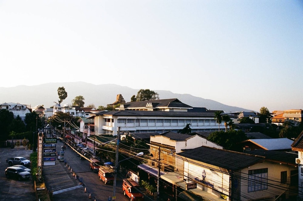숙박 시설에서 보는 시내 전망