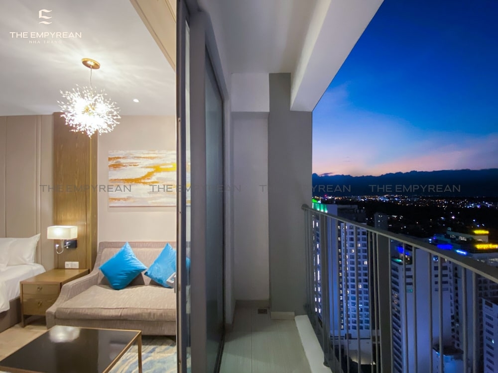 숙박 시설에서 보는 시내 전망