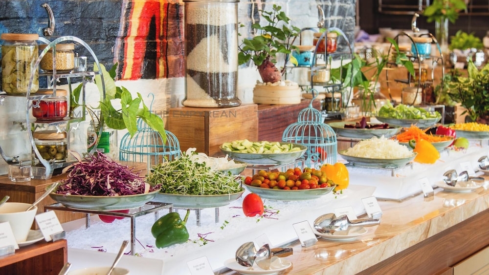 뷔페 아침 식사