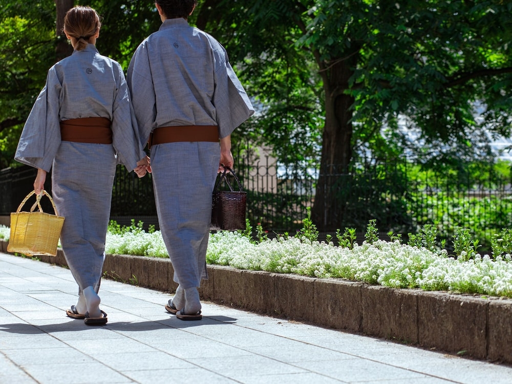 숙박 시설에서 보는 주변 전망