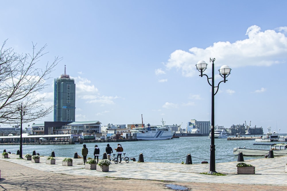 숙박 시설에서 보는 시내 전망