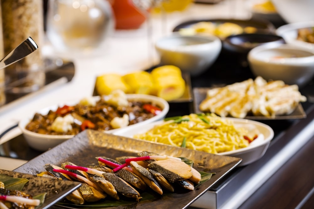 뷔페 아침 식사