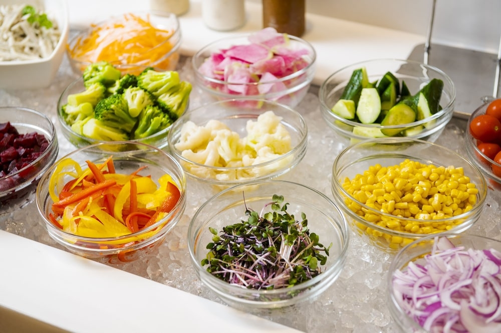 뷔페 아침 식사