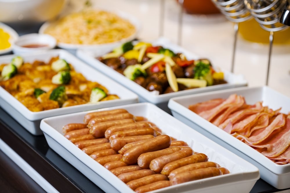 뷔페 아침 식사