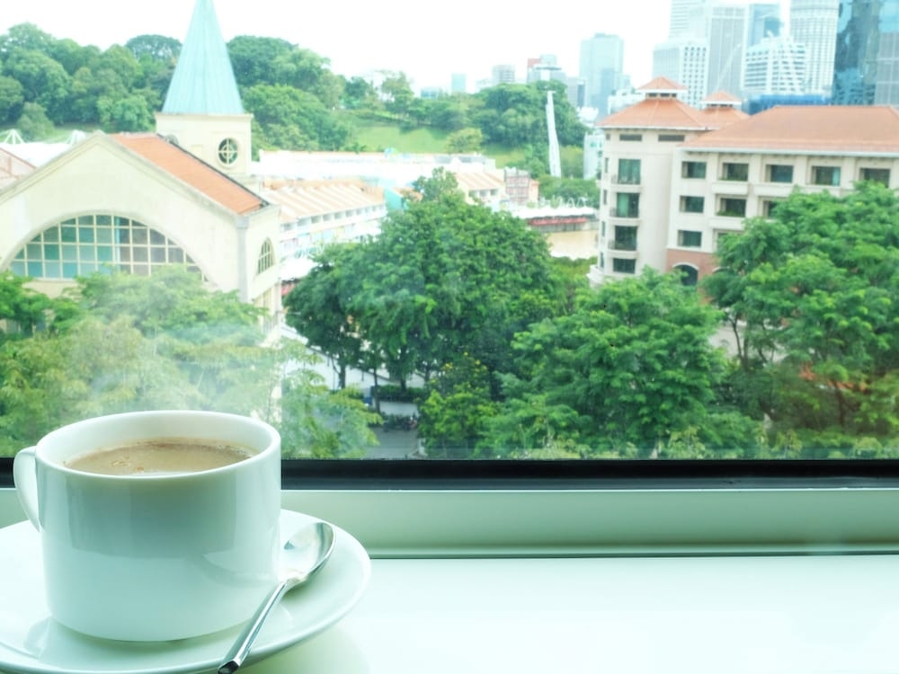 숙박 시설에서 보는 시내 전망