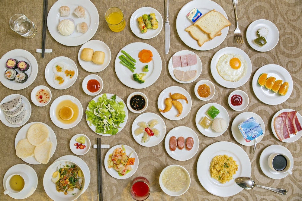 뷔페 아침 식사