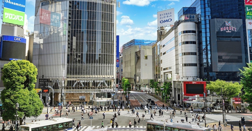 숙박 시설에서 보는 시내 전망