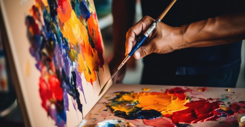 숙박 시설에서 보는 시내 전망