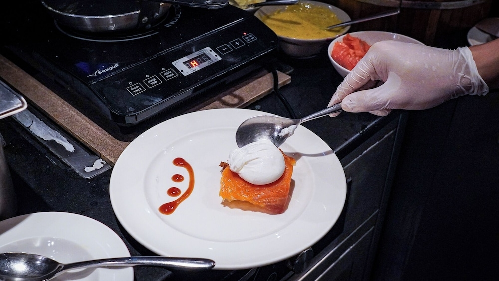 뷔페 아침 식사