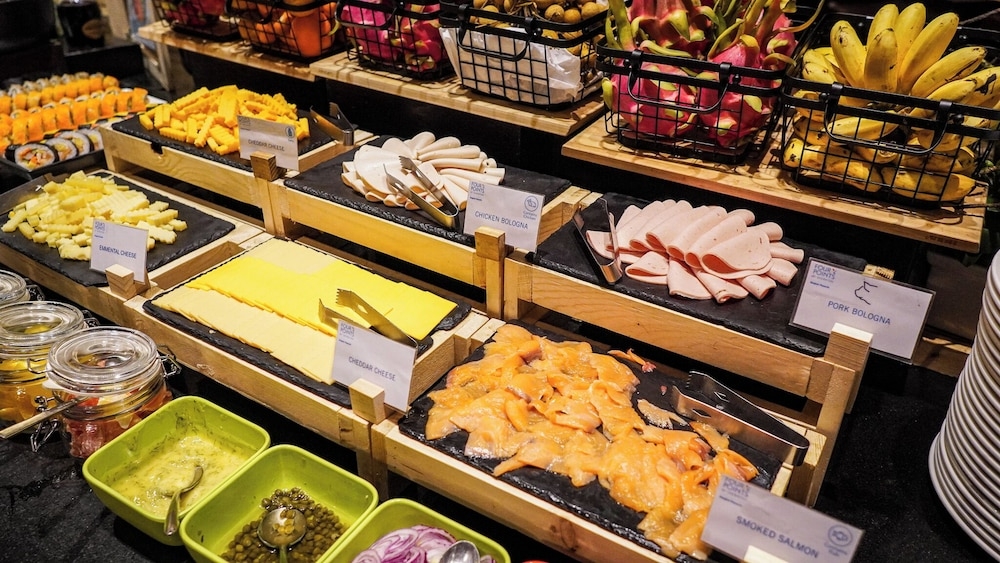 뷔페 아침 식사