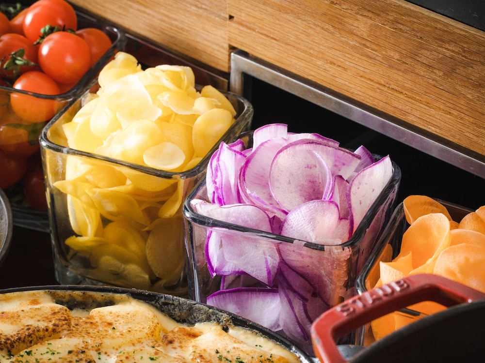 뷔페 아침 식사