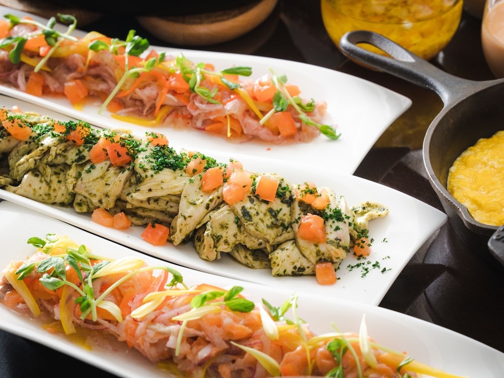 뷔페 아침 식사