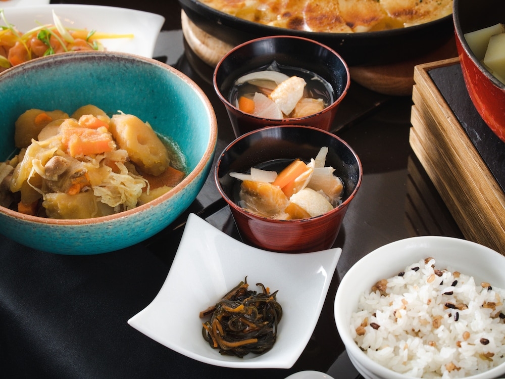 뷔페 아침 식사