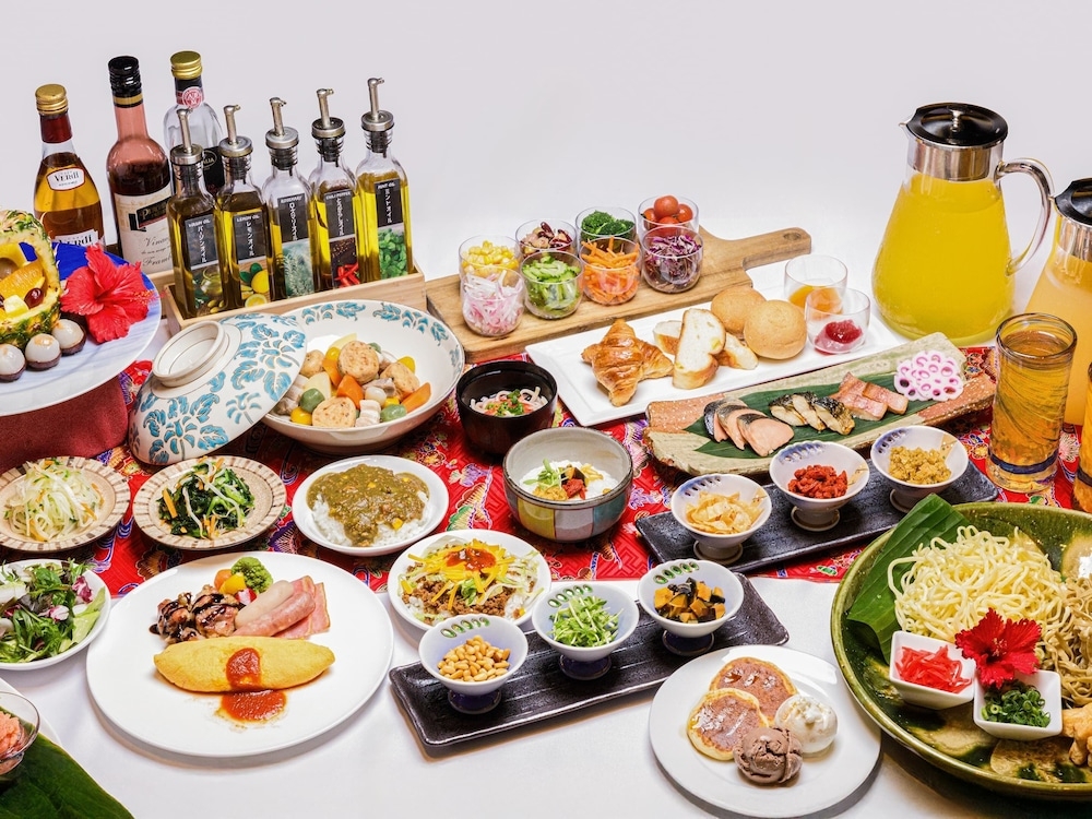 뷔페 아침 식사