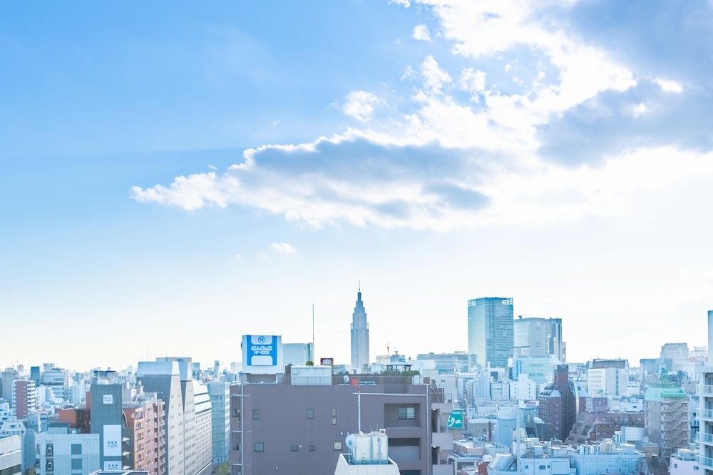 숙박 시설에서 보는 시내 전망