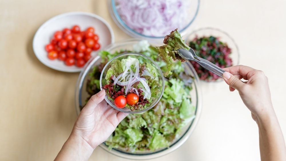 뷔페 아침 식사