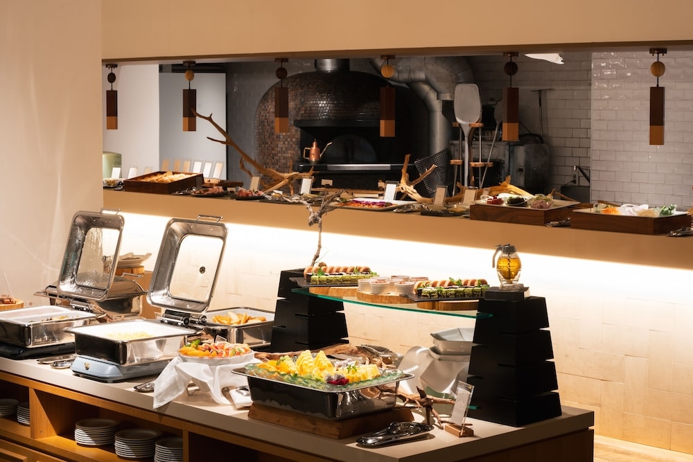 뷔페 아침 식사