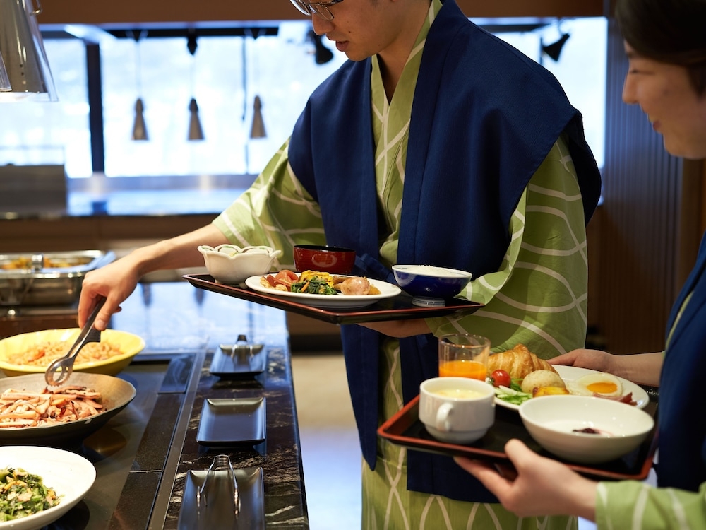 뷔페 아침 식사