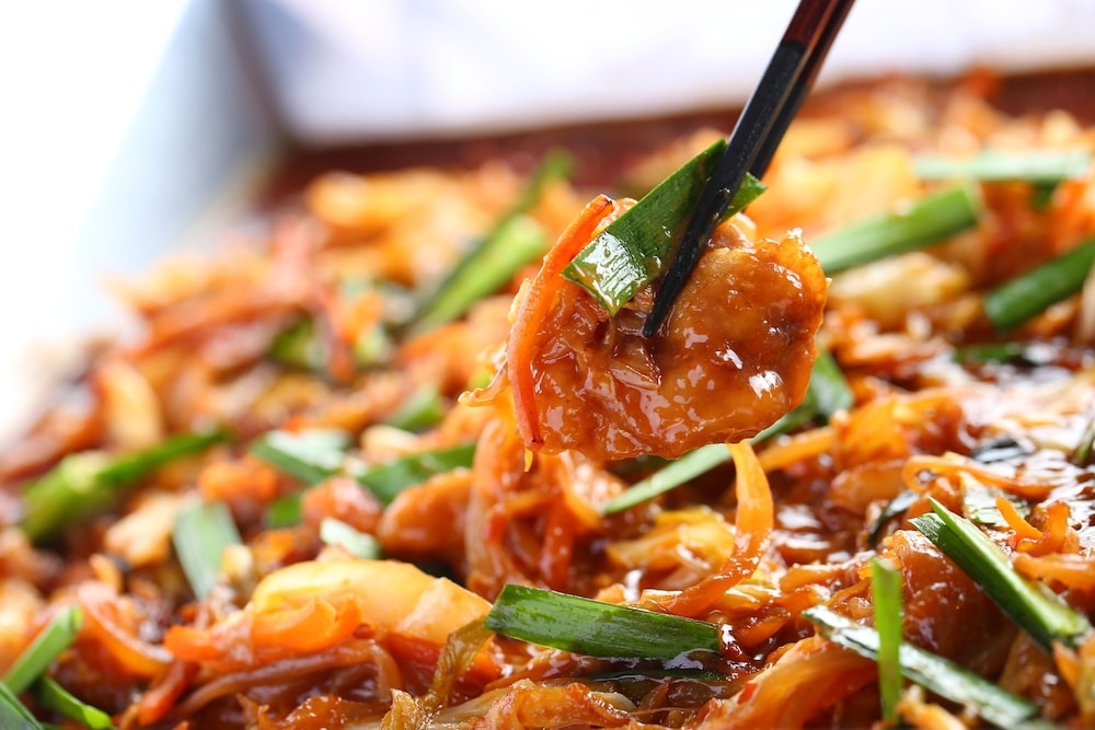 뷔페 아침 식사