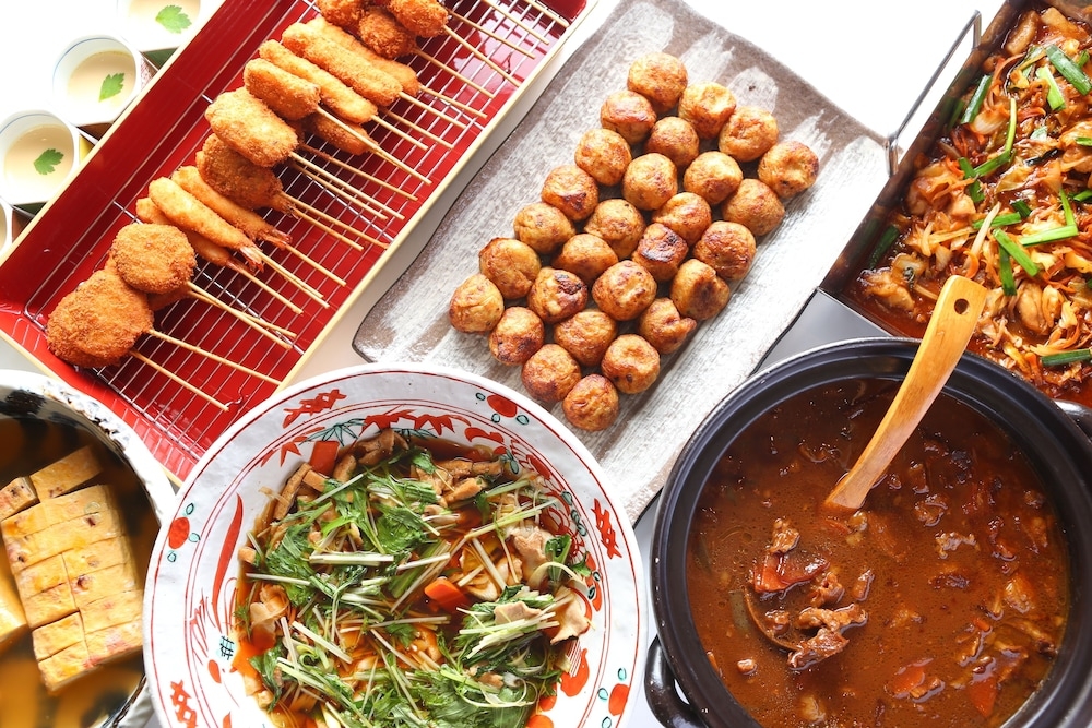 뷔페 아침 식사