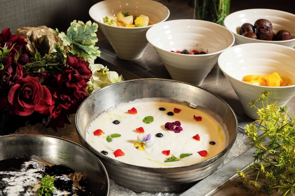 뷔페 아침 식사