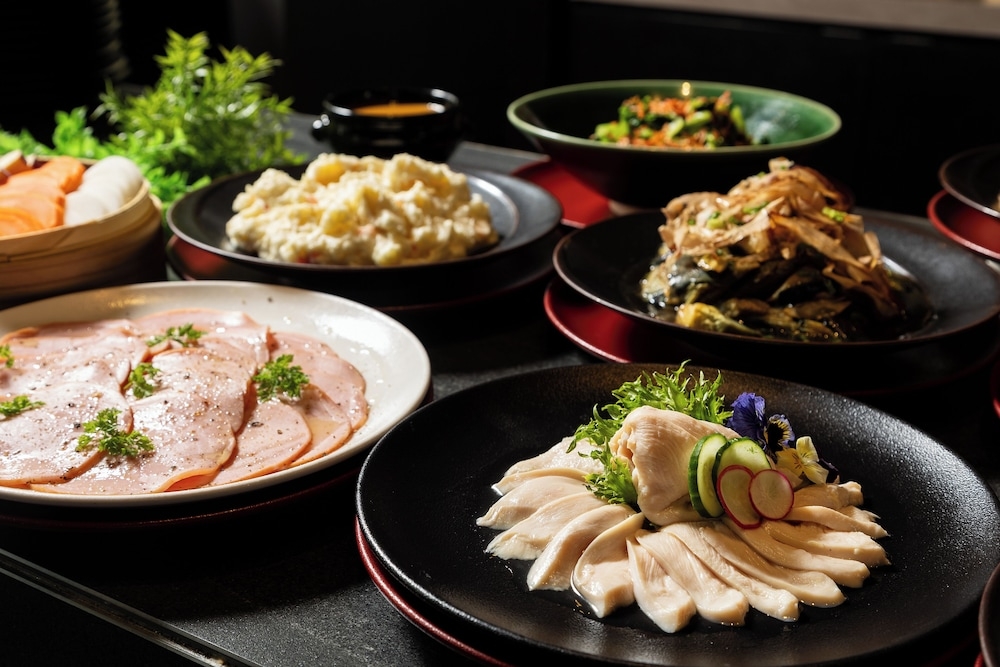 뷔페 아침 식사