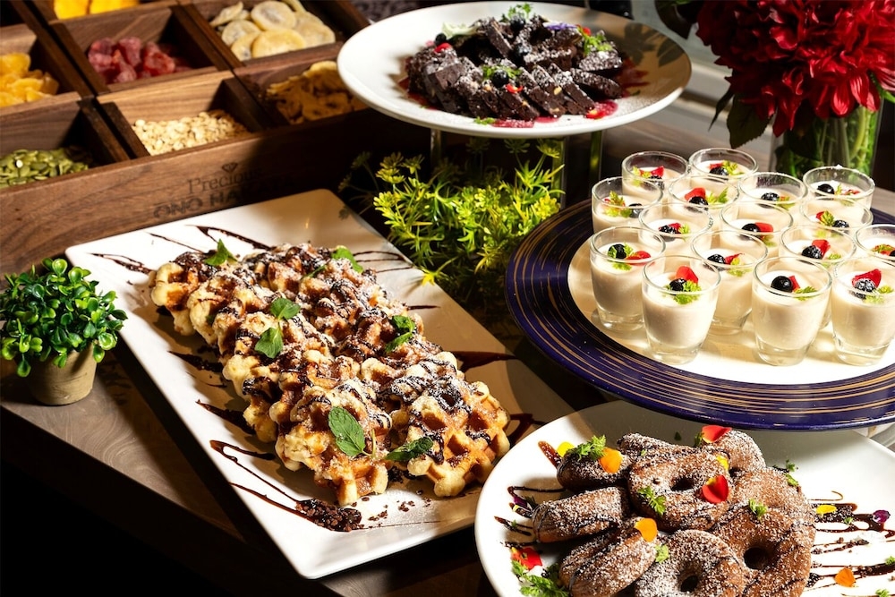 뷔페 아침 식사