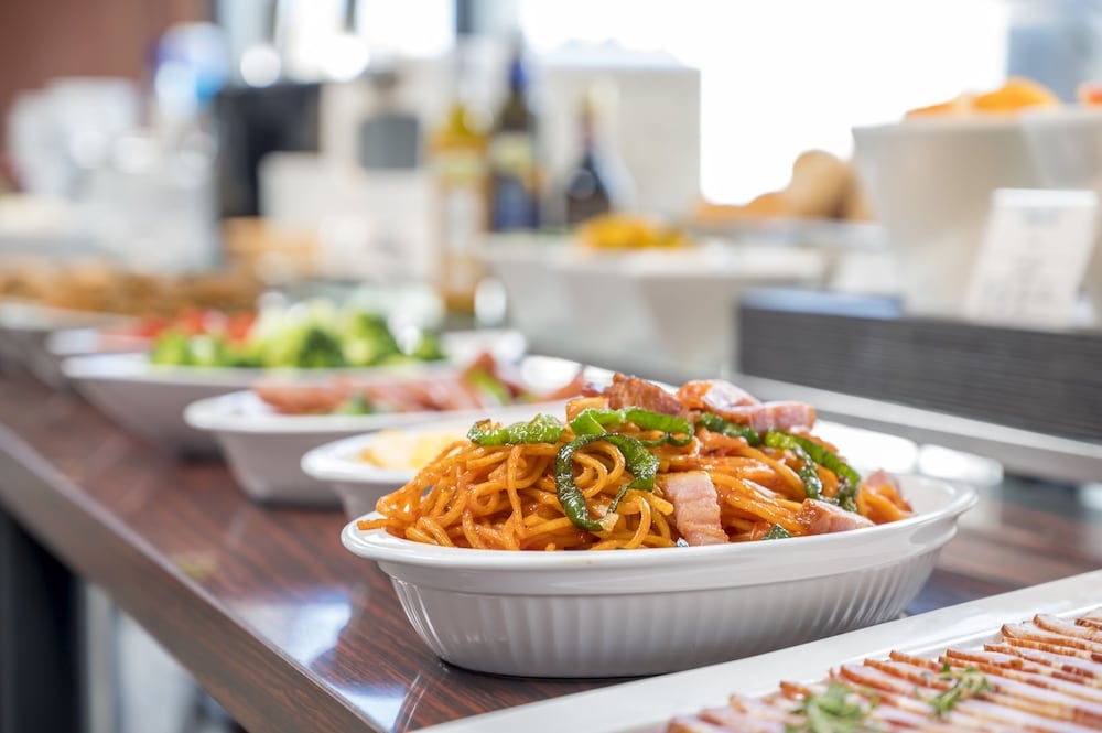 뷔페 아침 식사