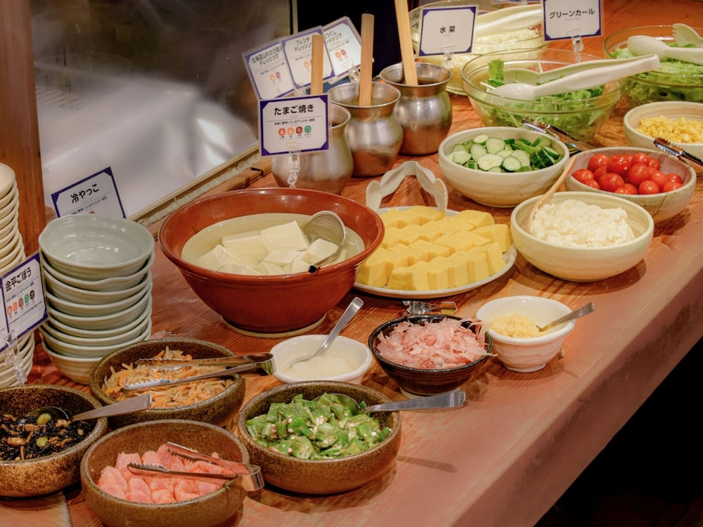 뷔페 아침 식사