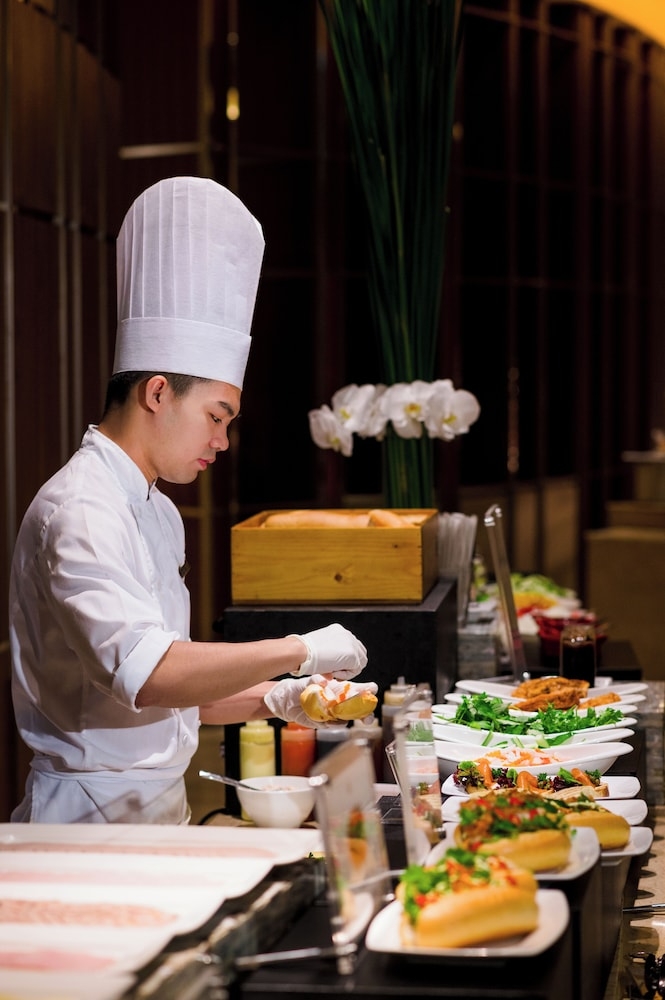 뷔페 아침 식사