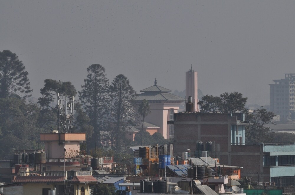 숙박 시설에서 보는 시내 전망