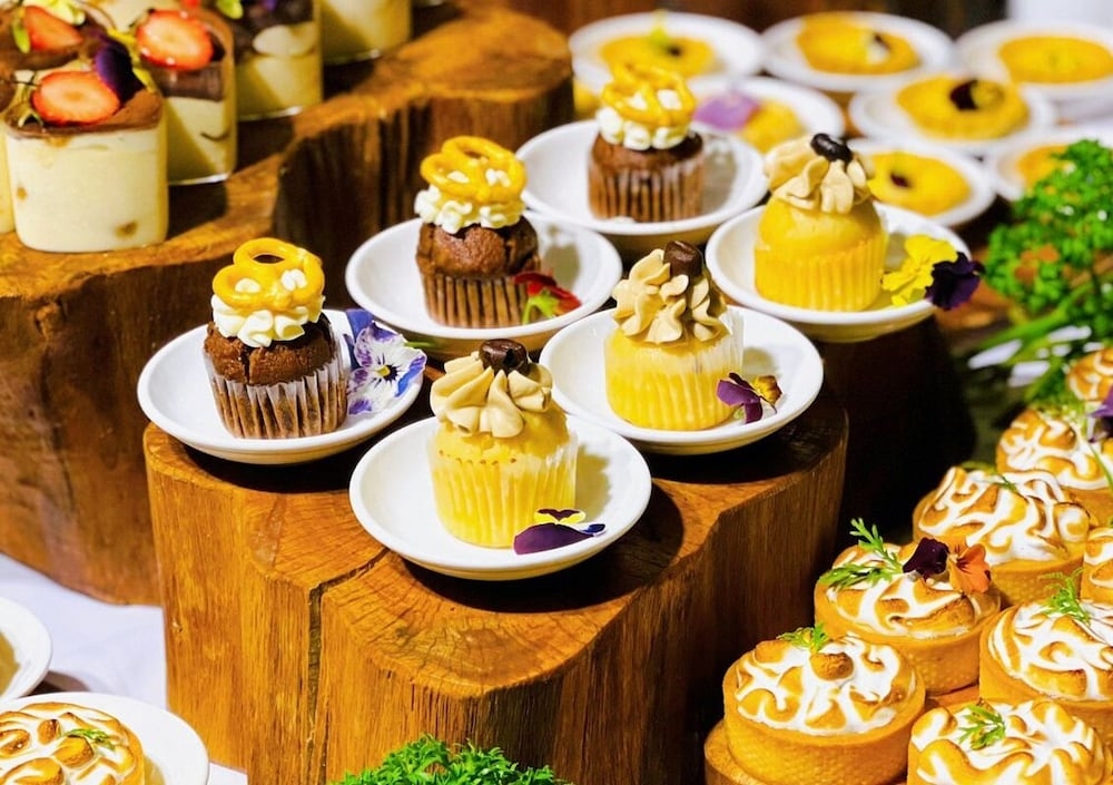 뷔페 아침 식사