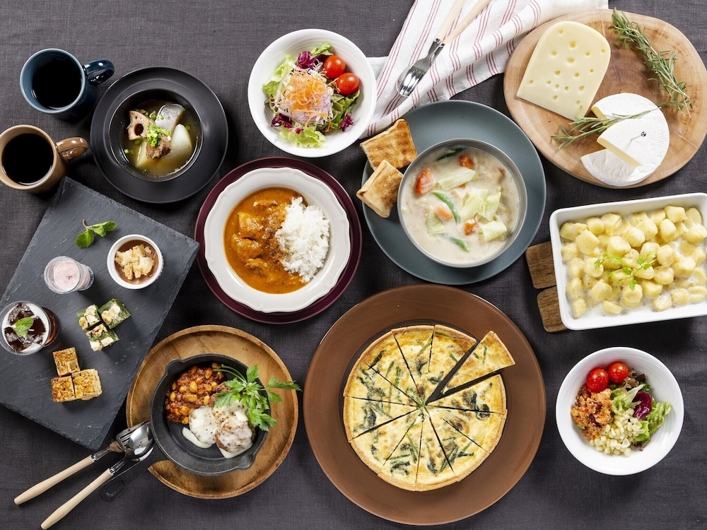 뷔페 아침 식사