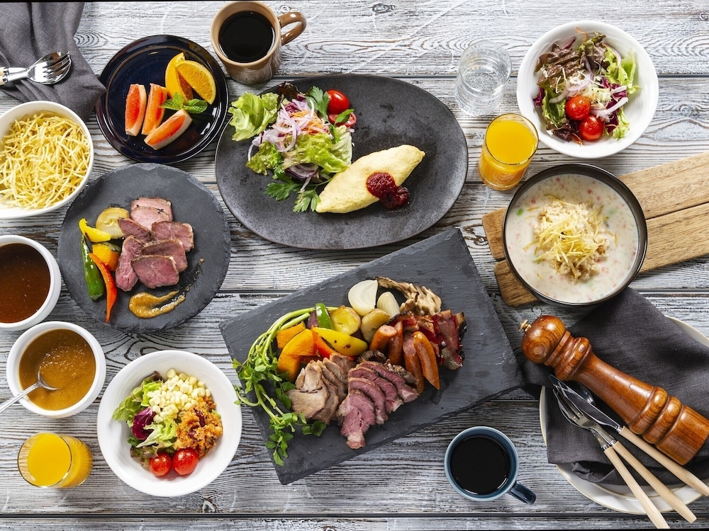 뷔페 아침 식사