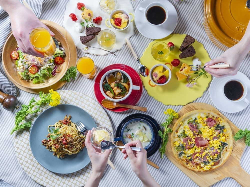 뷔페 아침 식사