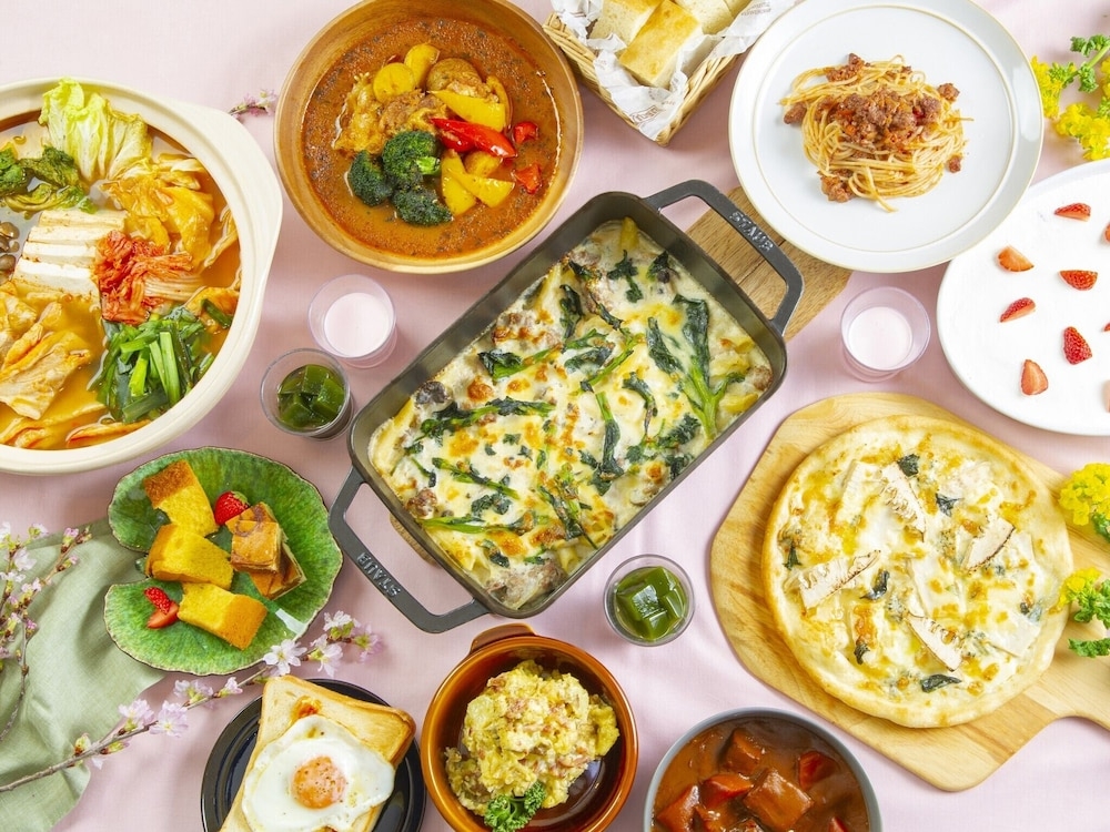 뷔페 아침 식사