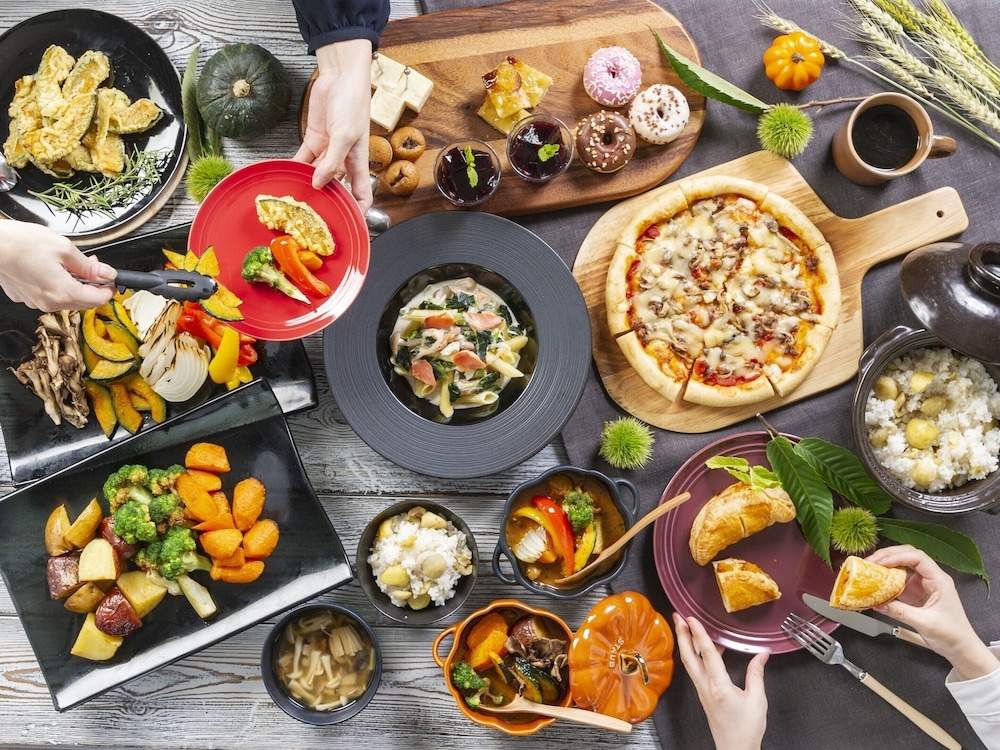 뷔페 아침 식사