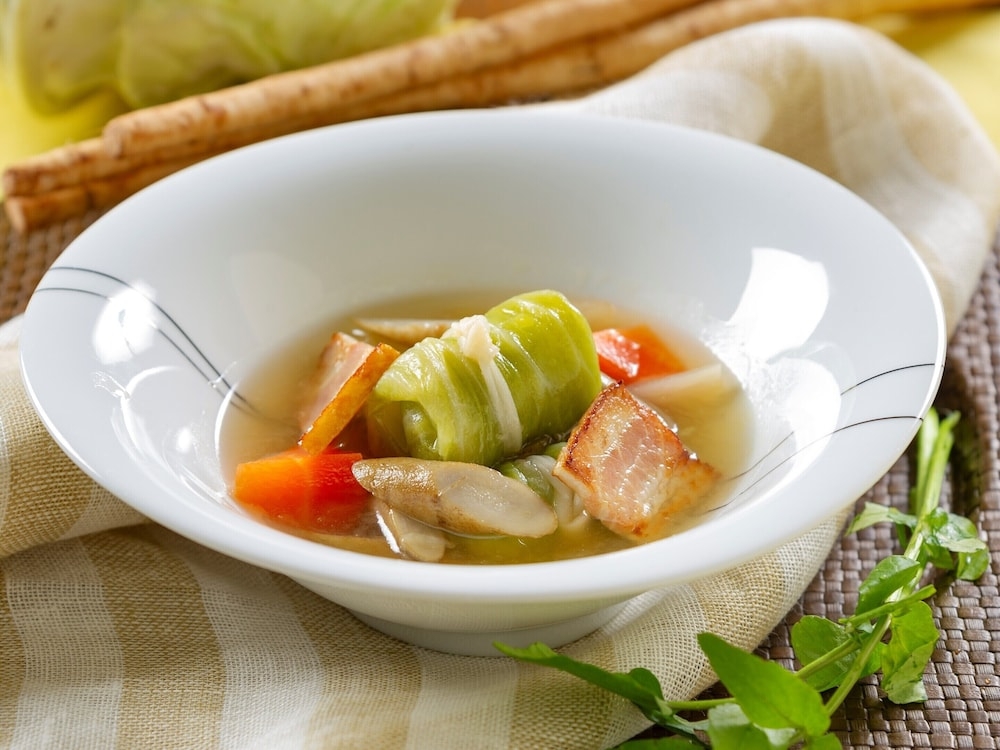 뷔페 아침 식사