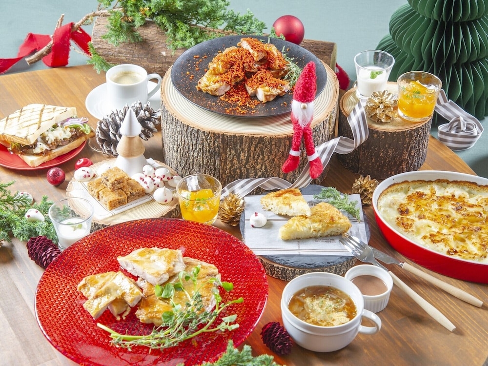 뷔페 아침 식사