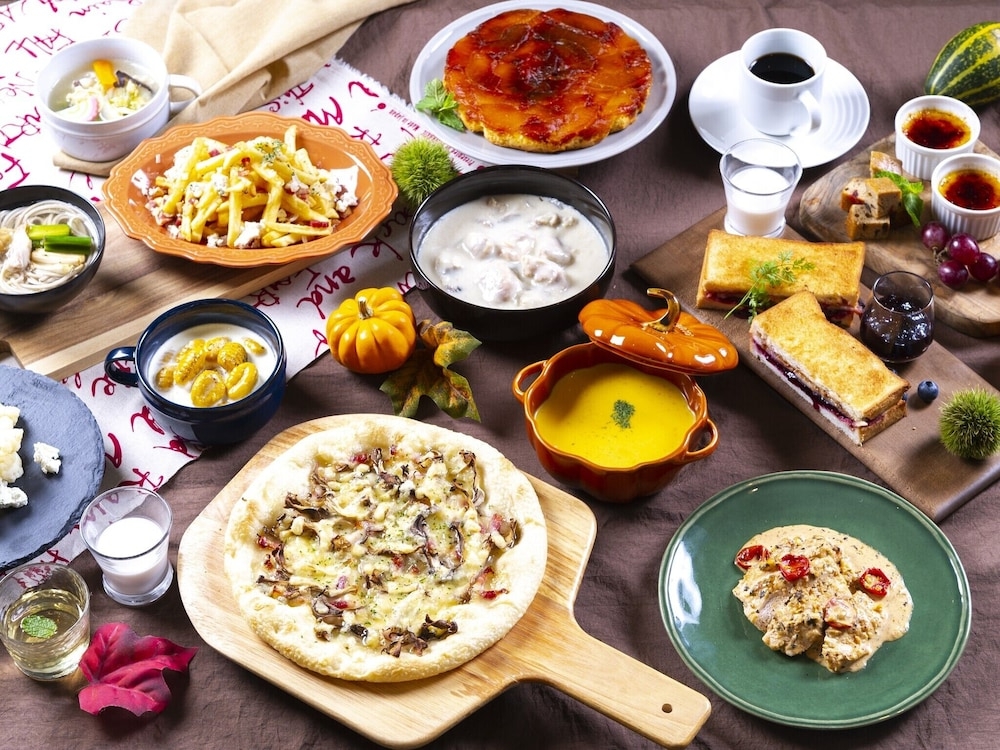 뷔페 아침 식사