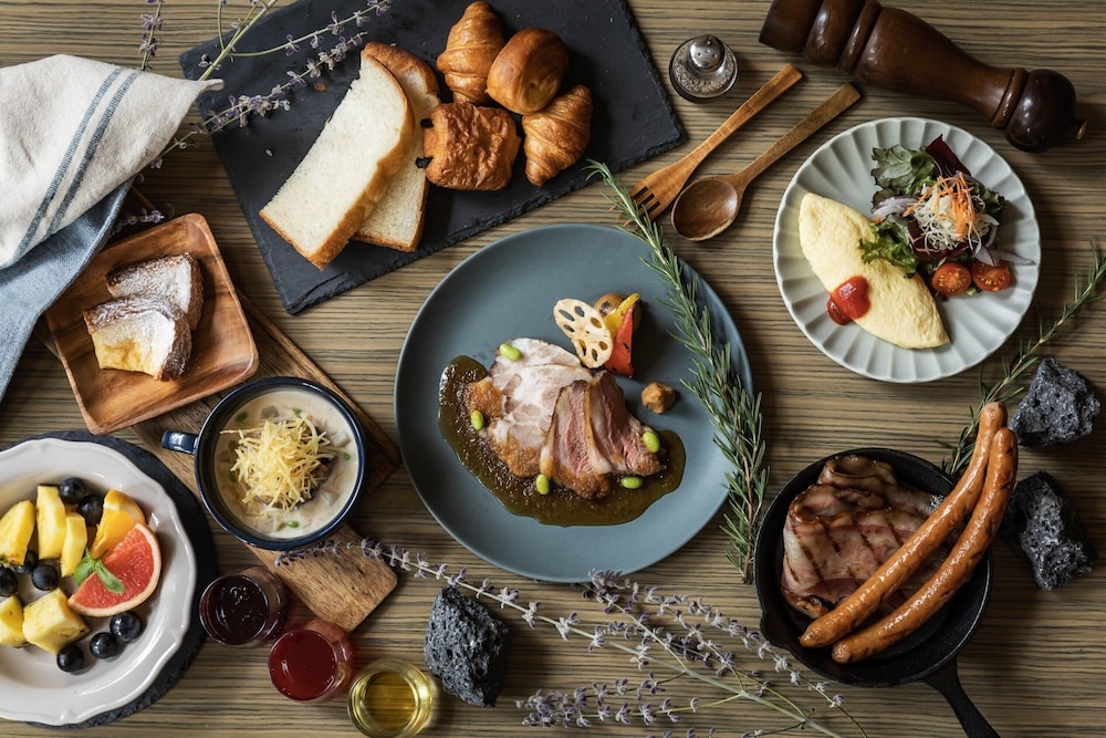 뷔페 아침 식사