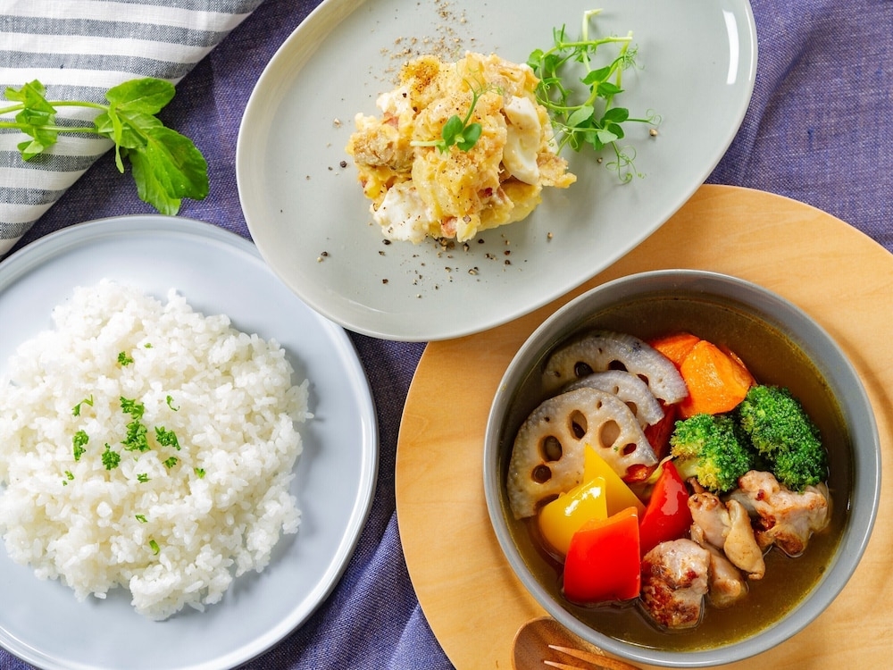 뷔페 아침 식사