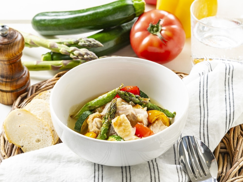 뷔페 아침 식사