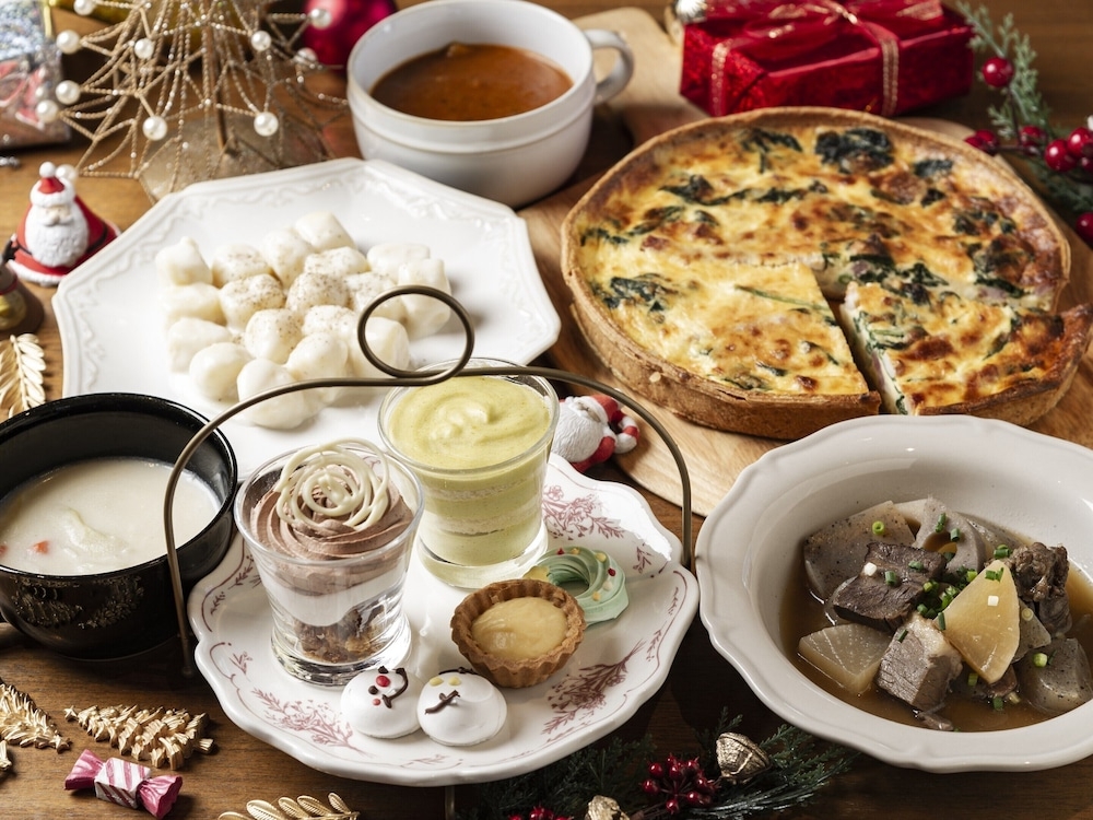 뷔페 아침 식사