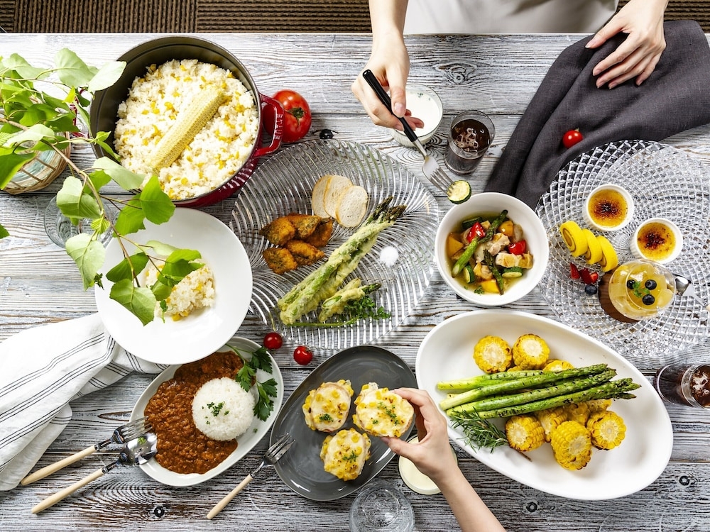 뷔페 아침 식사