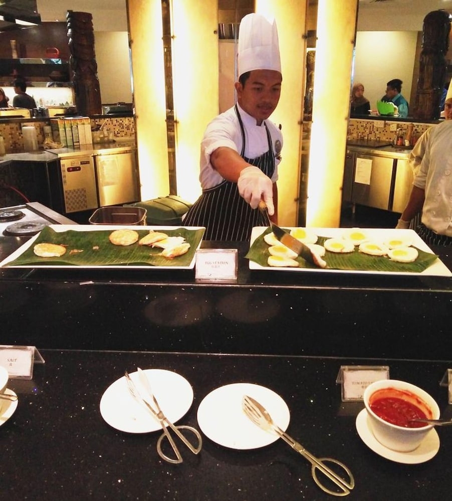 뷔페 아침 식사