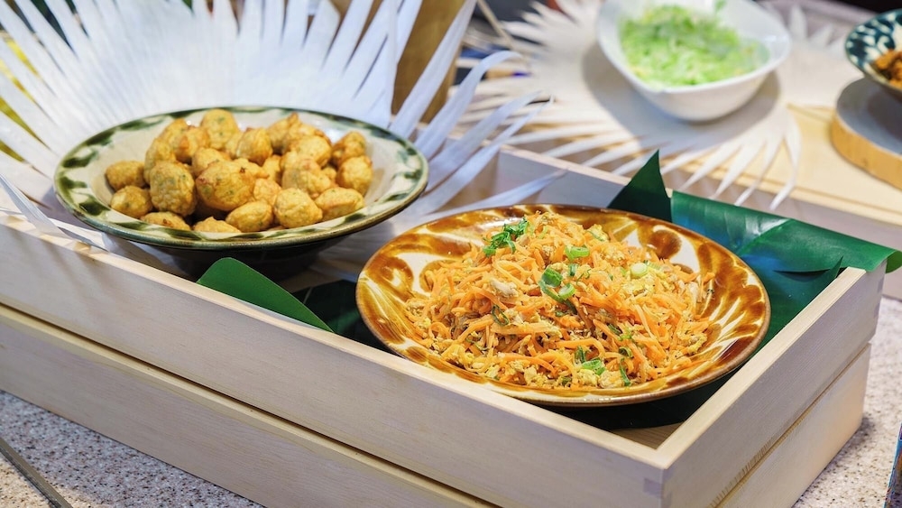 뷔페 아침 식사