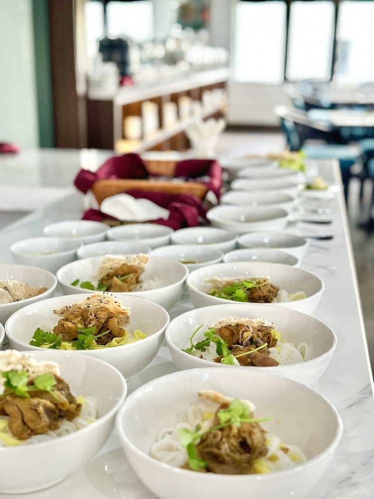 뷔페 아침 식사