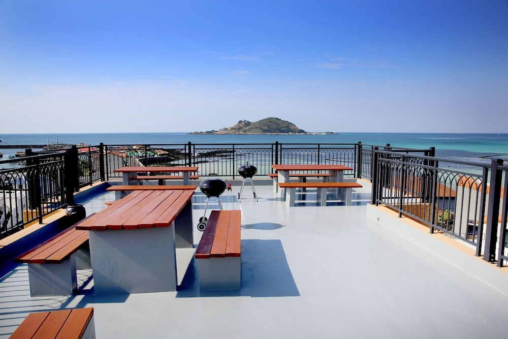 숙박 시설에서 보는 주변 전망