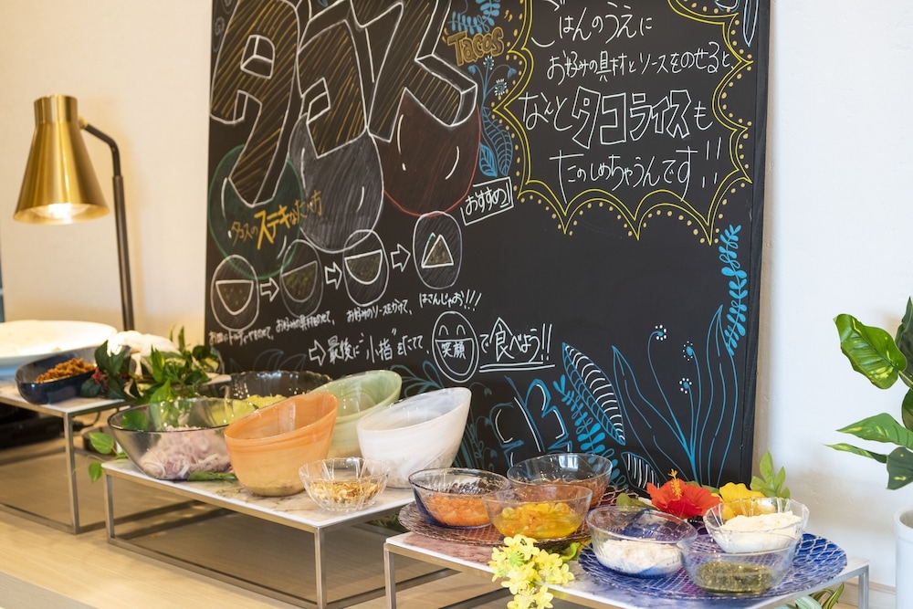 뷔페 아침 식사